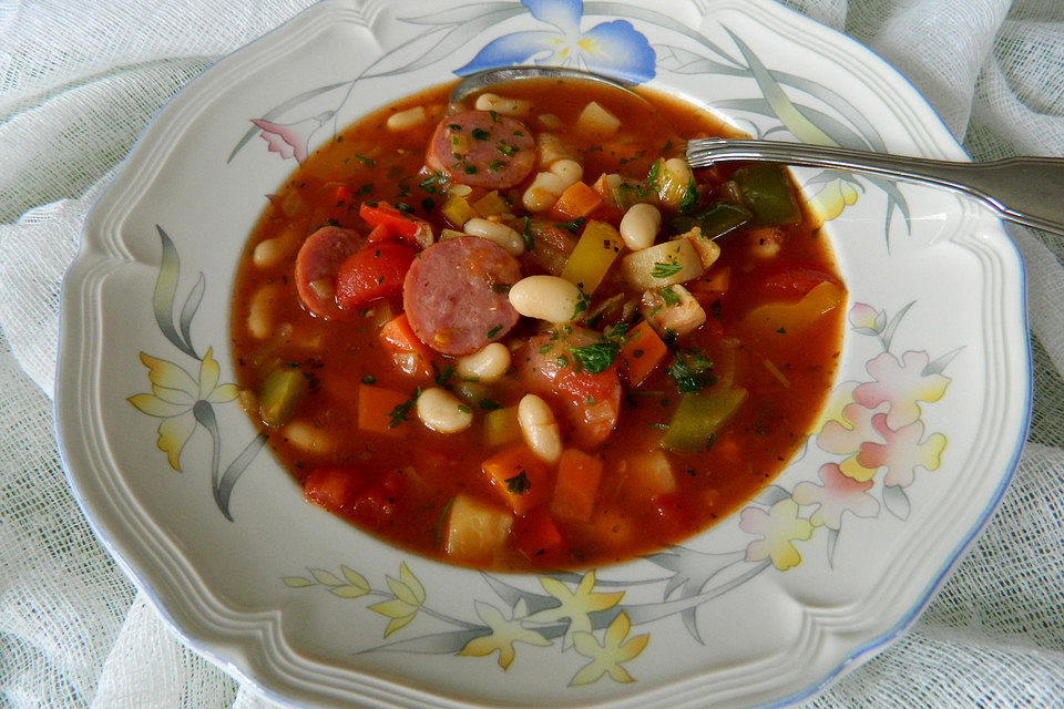 Bohnensuppe nach serbischer Art