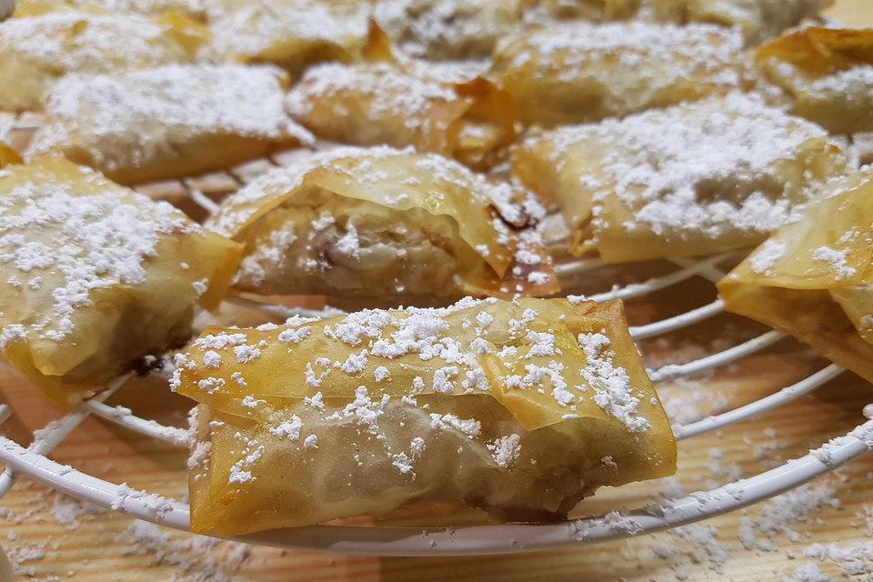 Mini-Apfelstrudel mit Filoteig