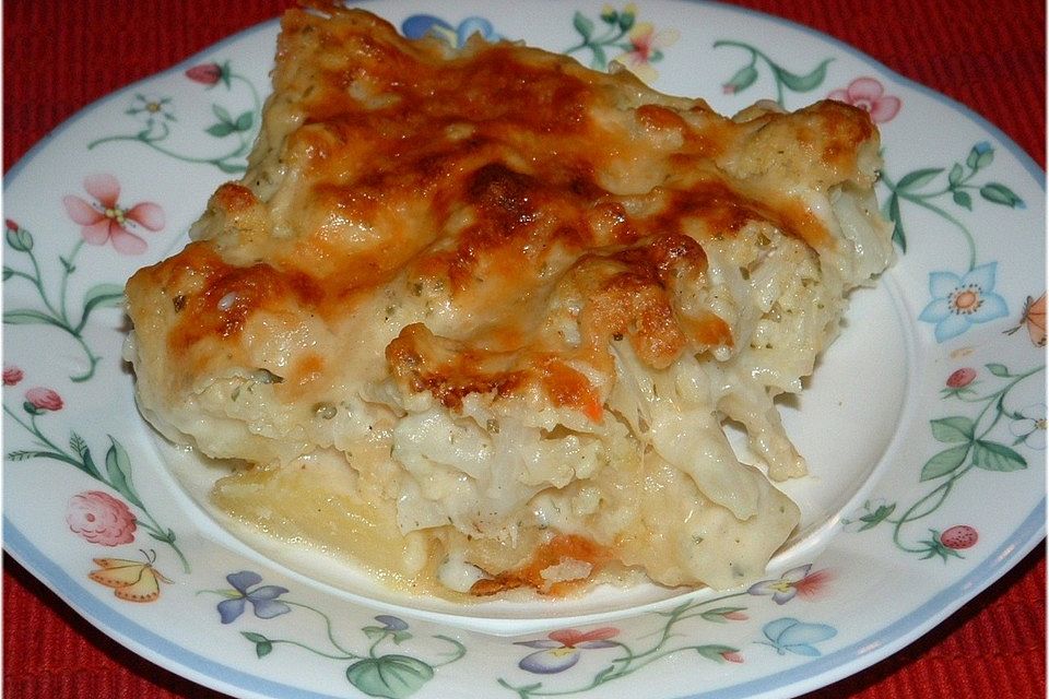 Elkes Blumenkohl - Kartoffel - Gratin