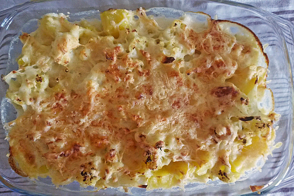 Elkes Blumenkohl - Kartoffel - Gratin