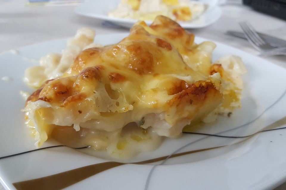 Elkes Blumenkohl - Kartoffel - Gratin