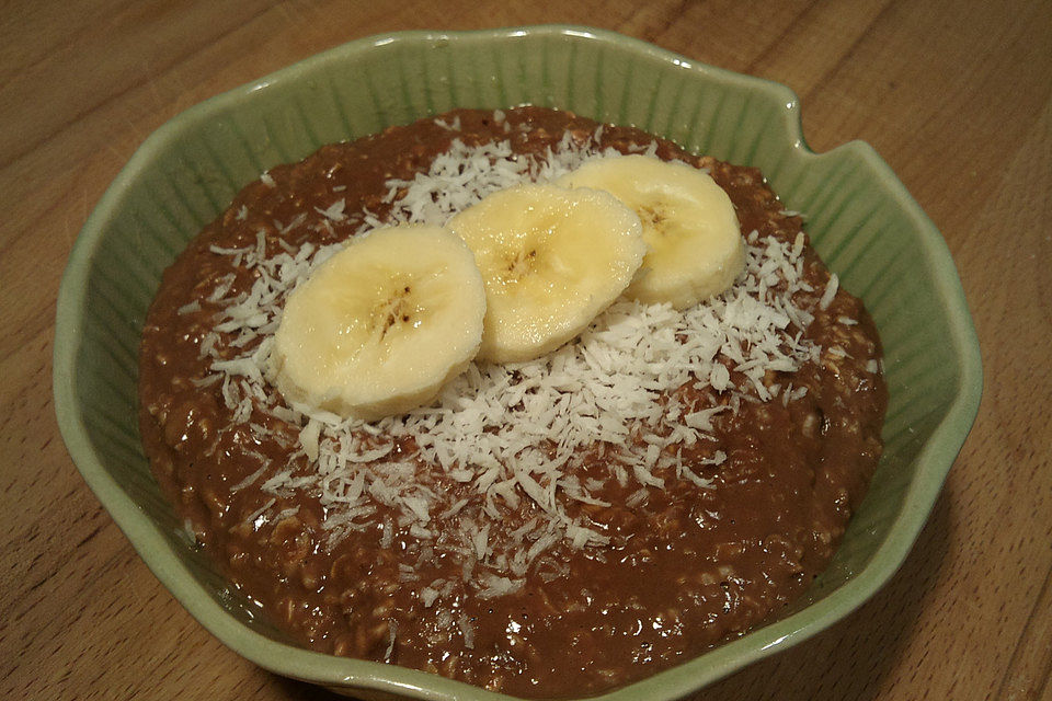 Schoko-Bananen-Porridge