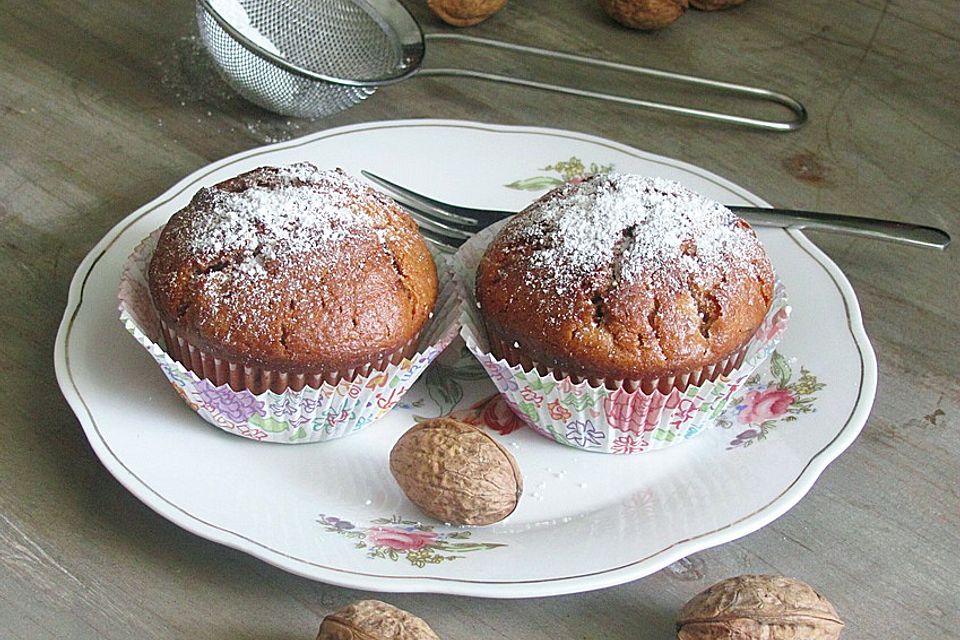 Preiselbeer - Walnuss - Muffins