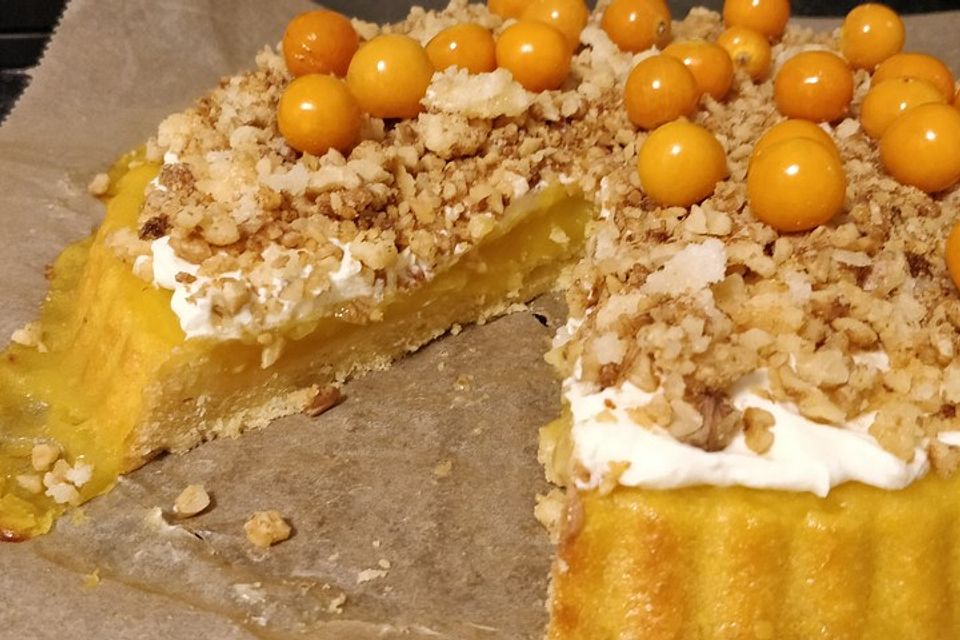 Mango-Walnuss-Pie