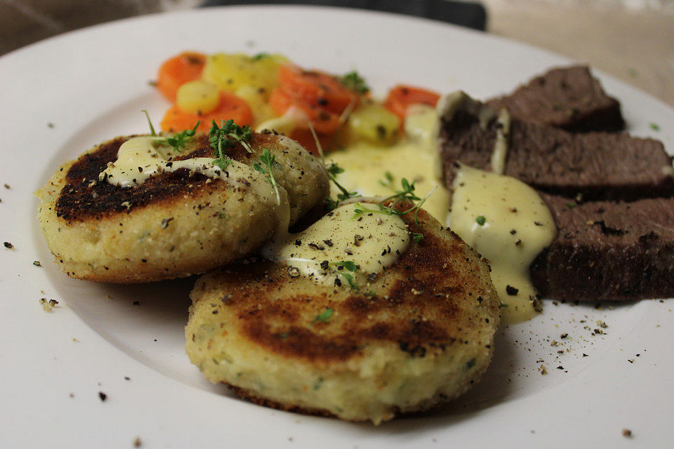 Kartoffelplätzchen aus Kartoffelpüree