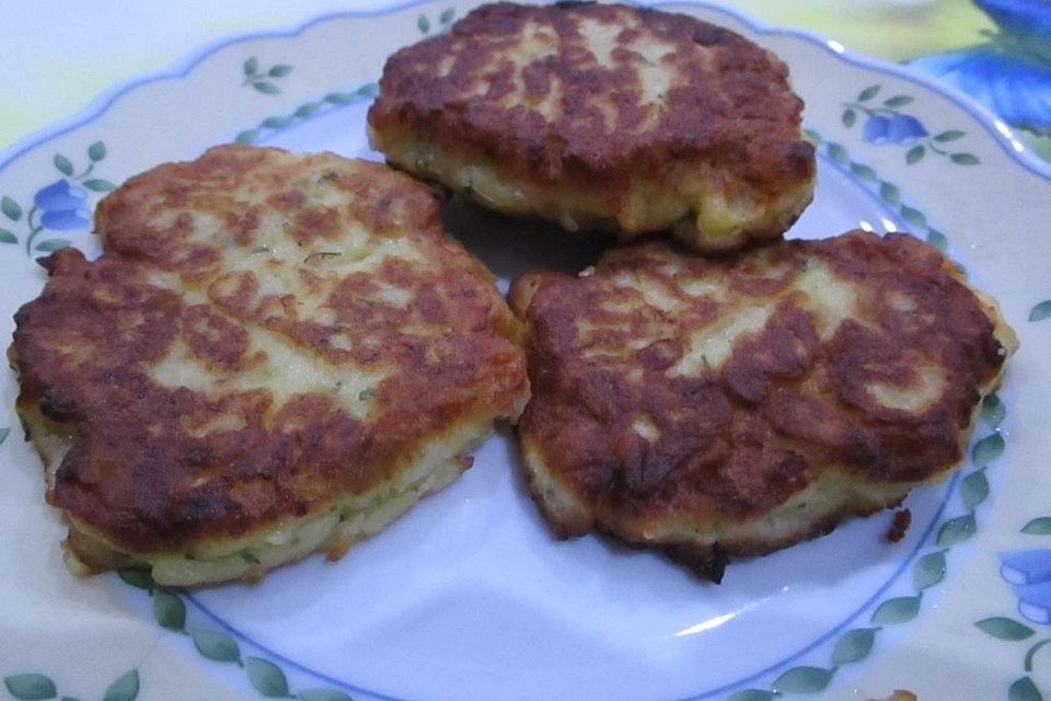 Kartoffelplätzchen aus Kartoffelpüree