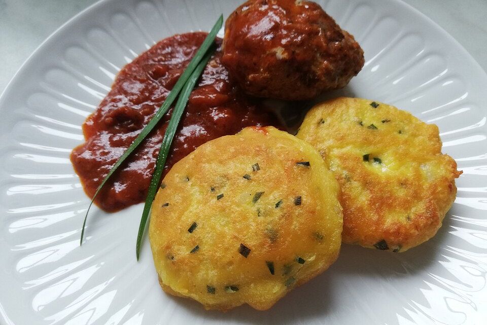 Kartoffelplätzchen aus Kartoffelpüree