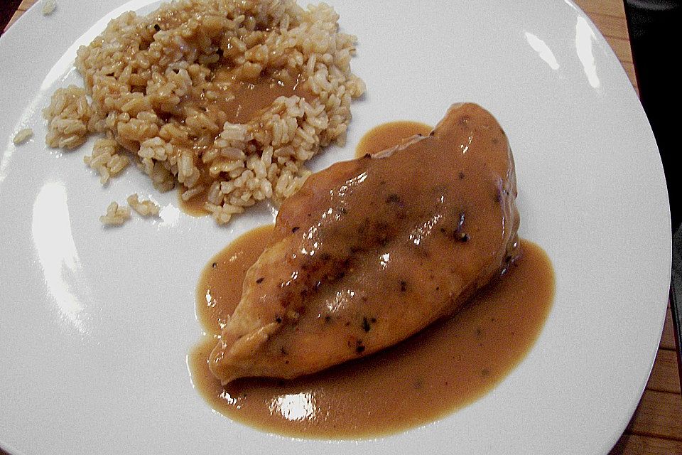 Hähnchenbrust mit Balsamico - Sauce