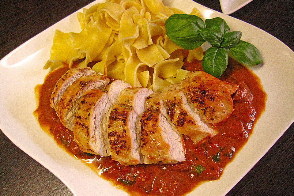 Hähnchenbrust mit Balsamico - Sauce