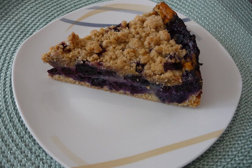 Blaubeerkuchen mit Streuseln