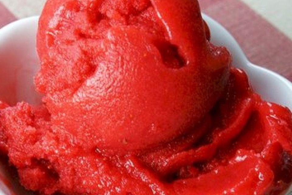 Erdbeersorbet