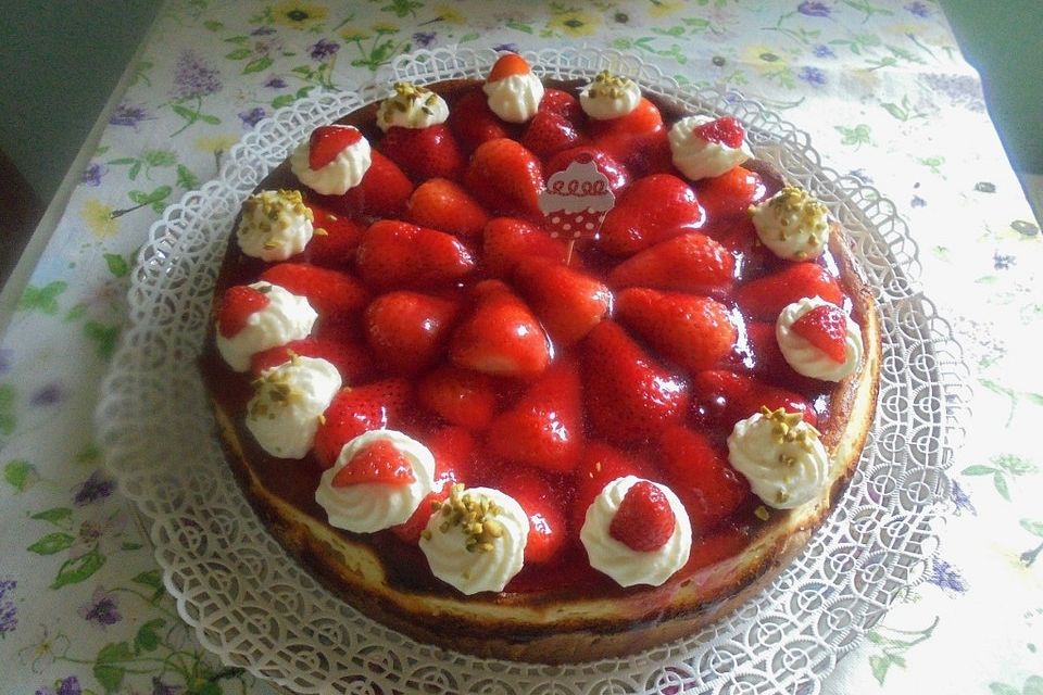 Erdbeer-Mascarpone-Quarkkuchen