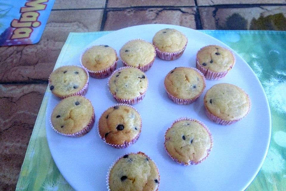 Gefüllte Schokodrop-Muffins