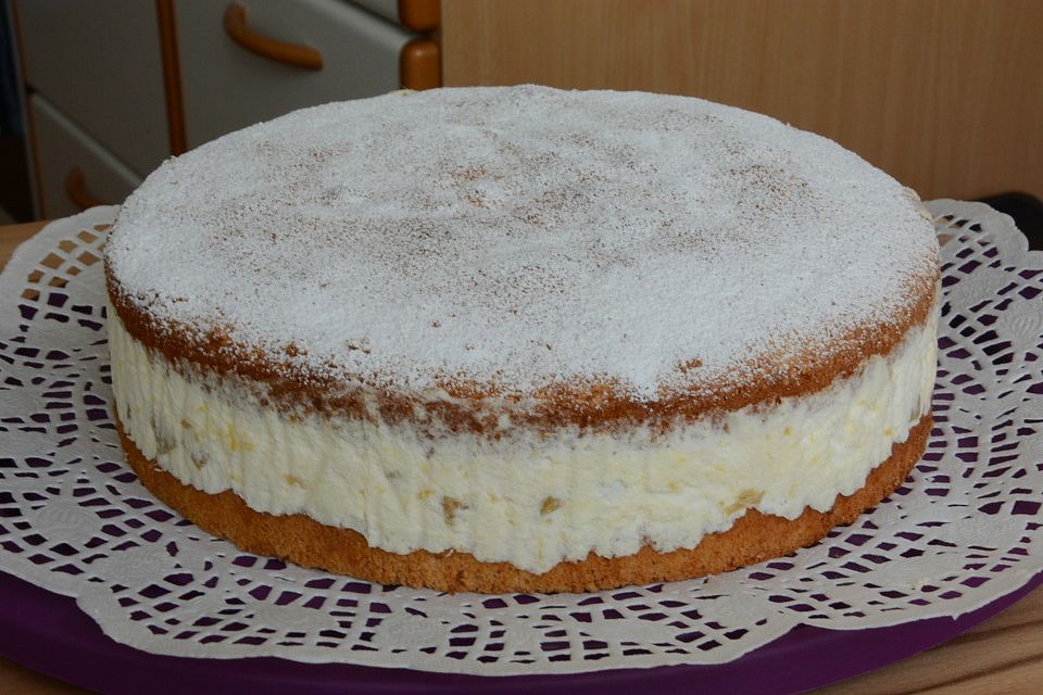 Mango-Topfen-Obers-Torte