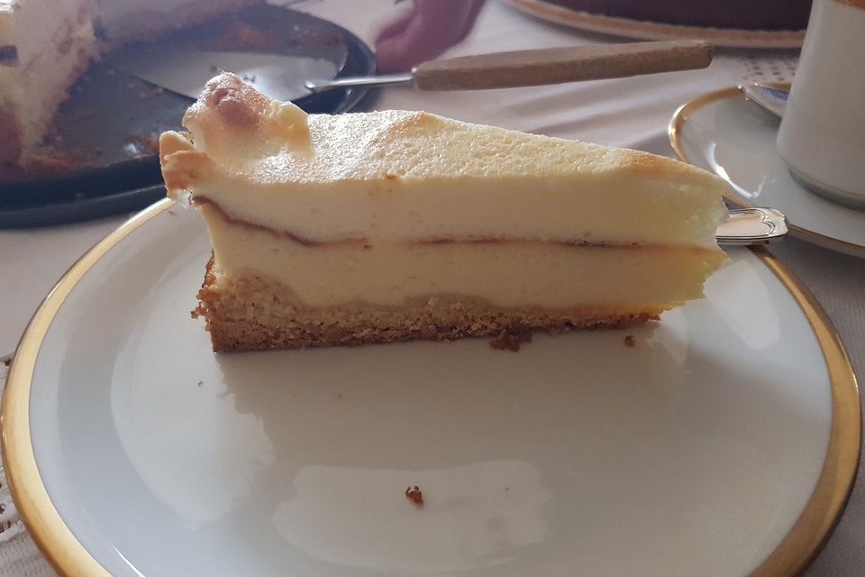 Käsekuchen mit 2 Schichten