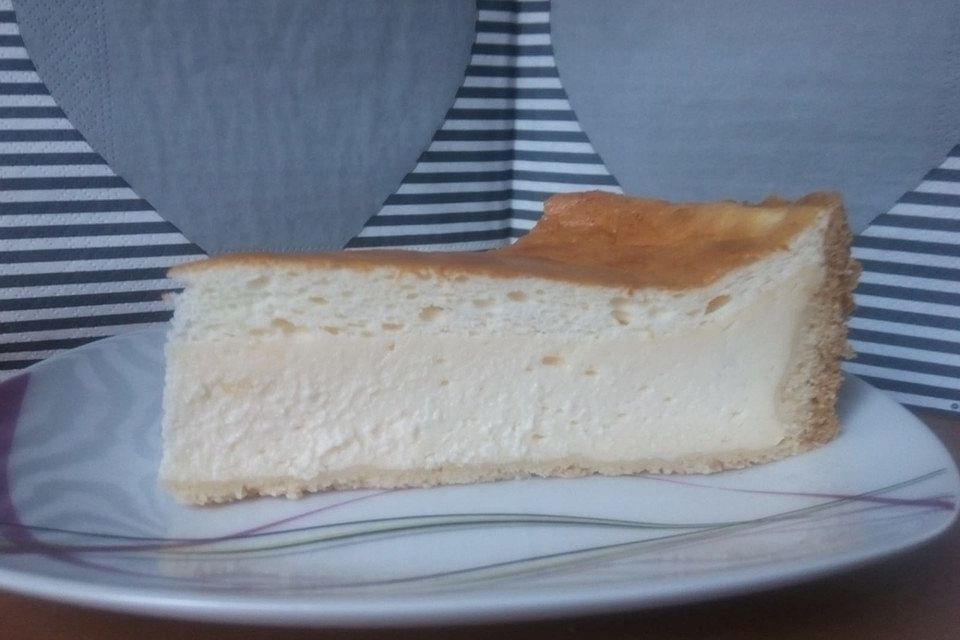 Käsekuchen mit 2 Schichten