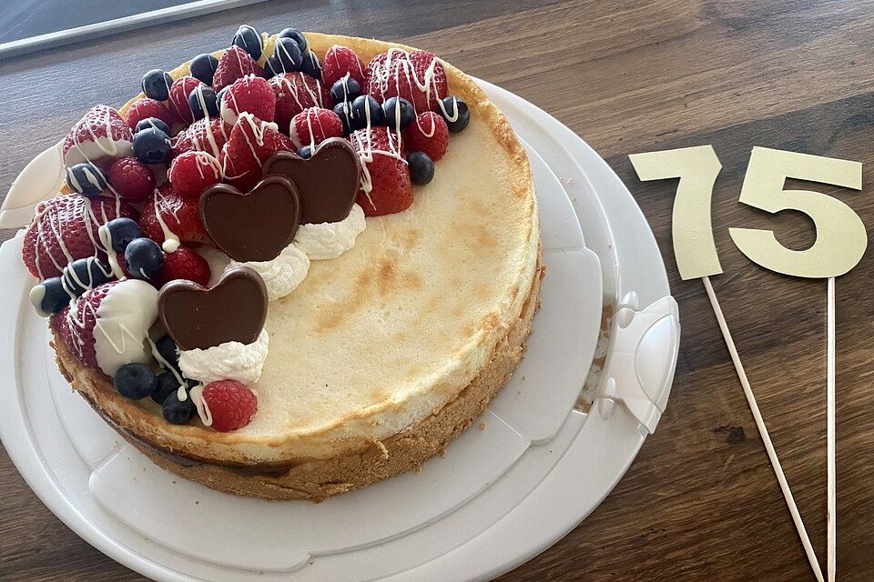 Käsekuchen mit 2 Schichten