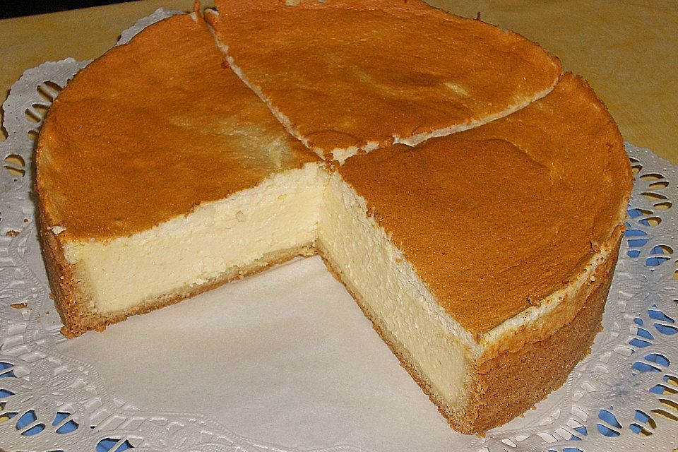 Käsekuchen mit 2 Schichten