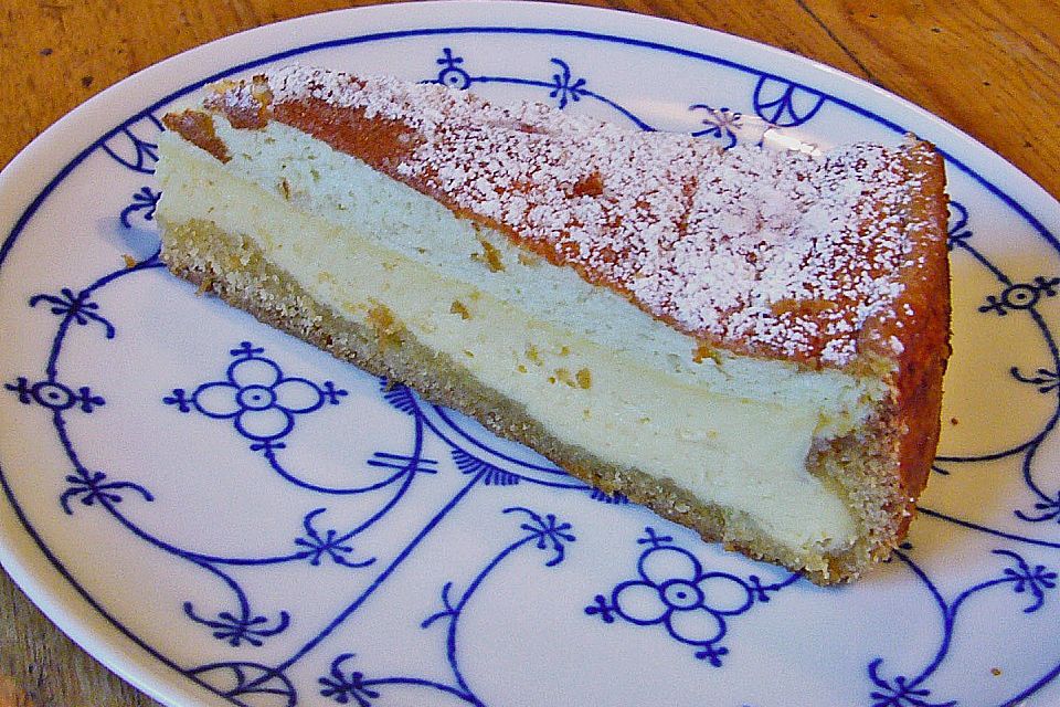 Käsekuchen mit 2 Schichten