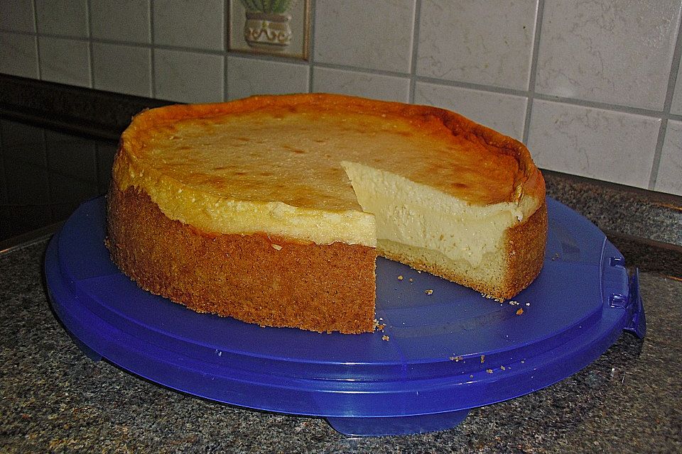 Käsekuchen mit 2 Schichten