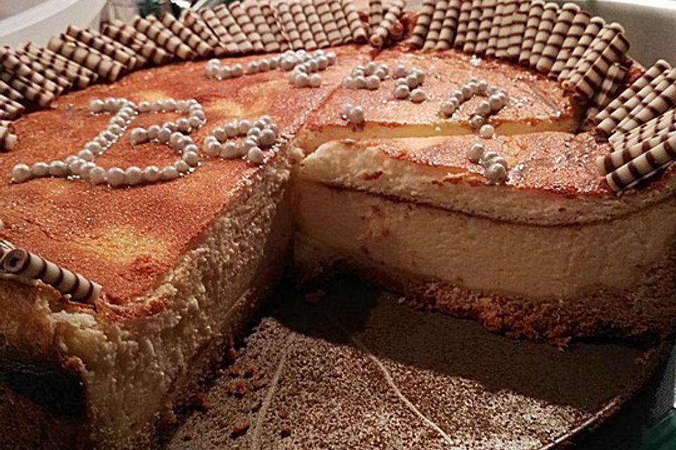 Käsekuchen mit 2 Schichten