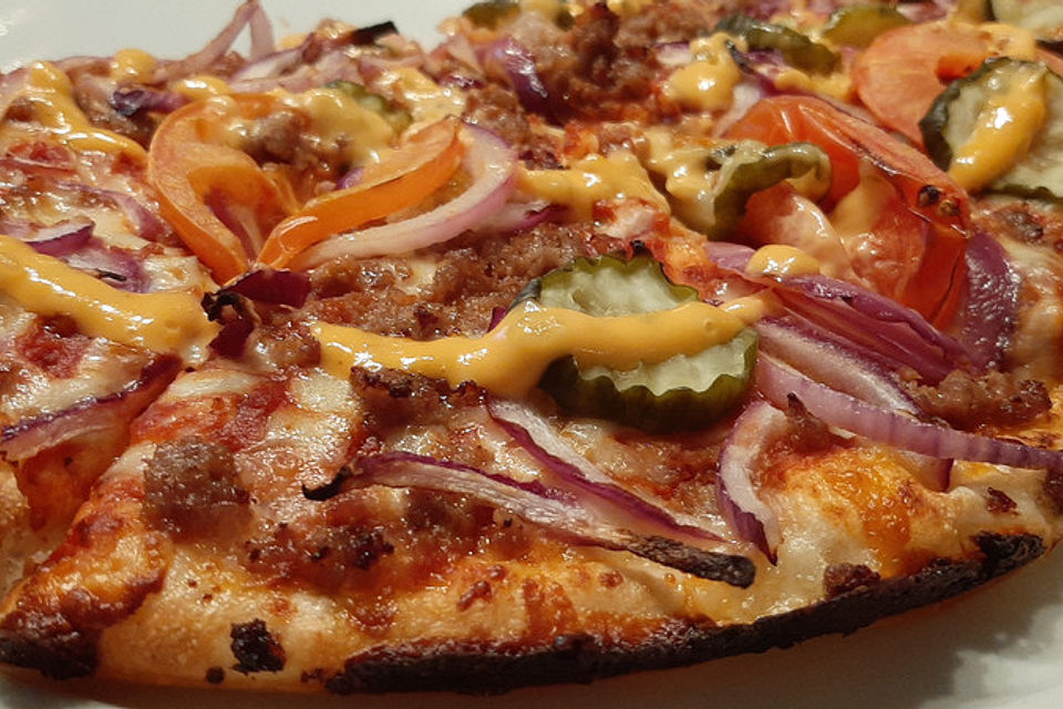 Cheeseburger-Pizza