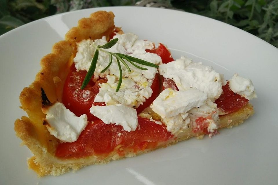 Französische Tomatentarte