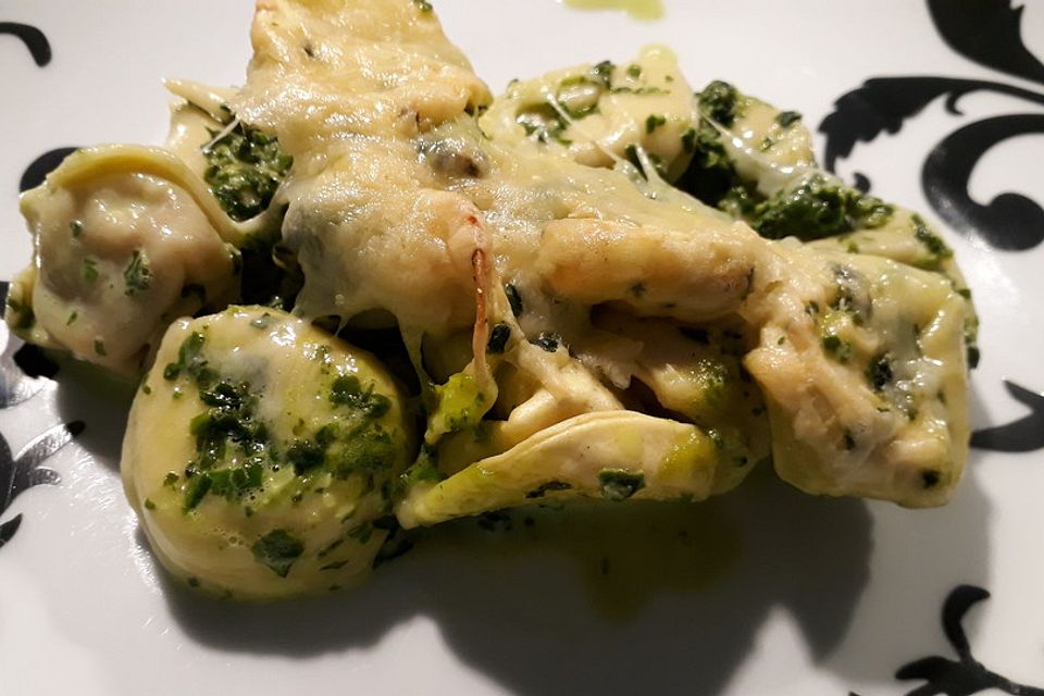 Spinat-Tortellini-Auflauf