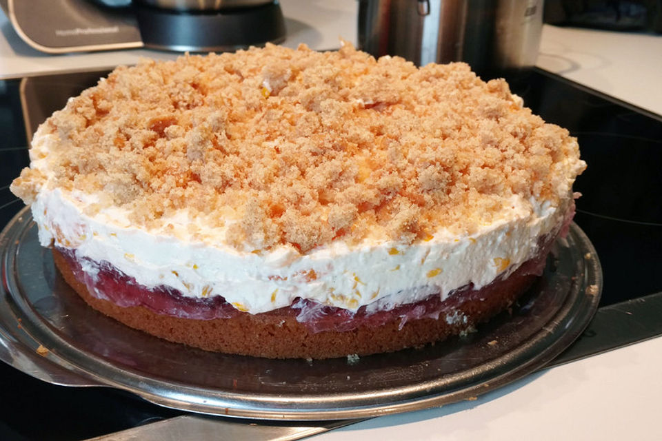 Wackelpuddingtorte mit Mandarinen