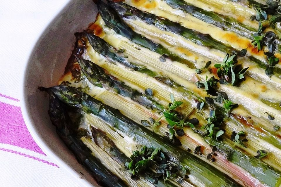 Spargel-Rhabarber-Tarte