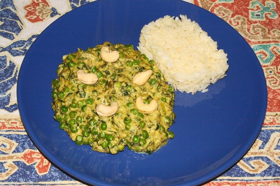 Erbsencurry mit Bockshornklee