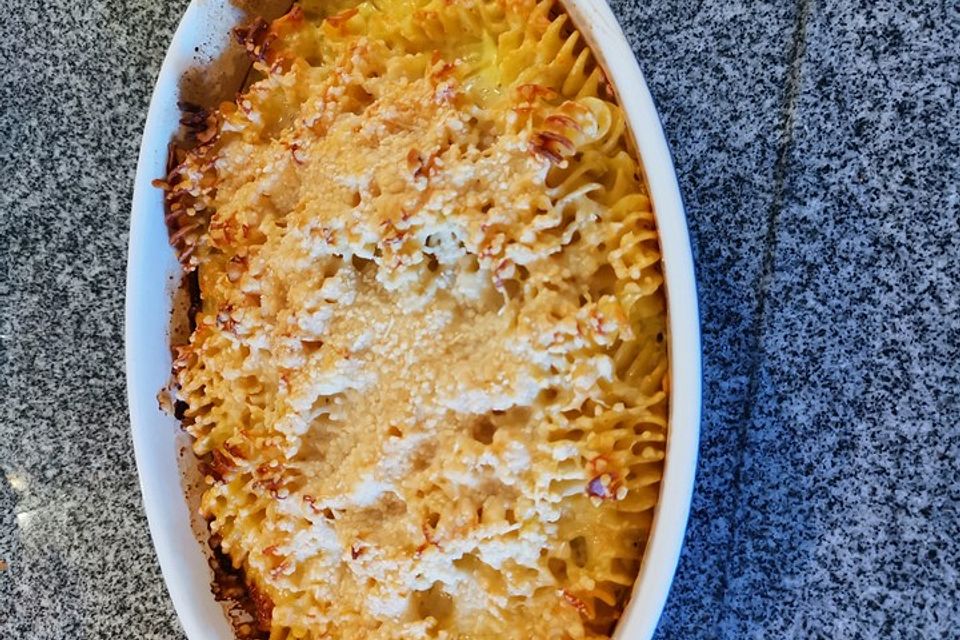 Nudelgratin mit Curry