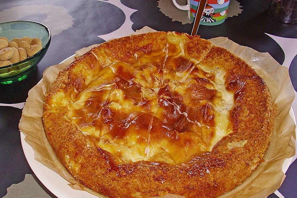 Apfelkuchen mit Puddingguss