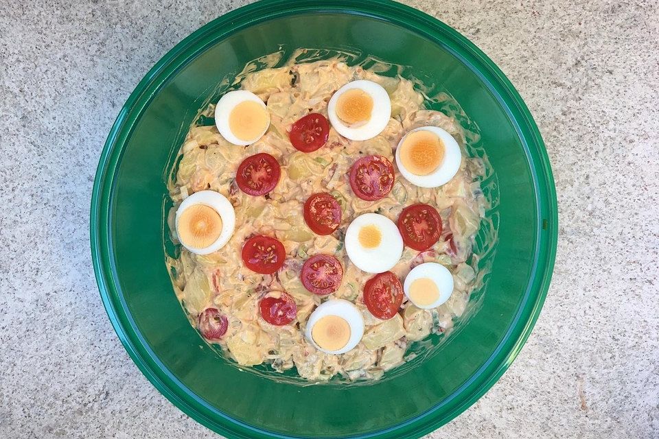 Westfälischer Kartoffelsalat mediterran aufgepeppt