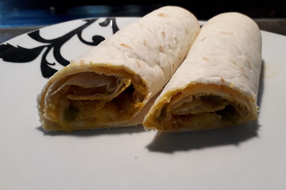 Vegane Curry-Wraps