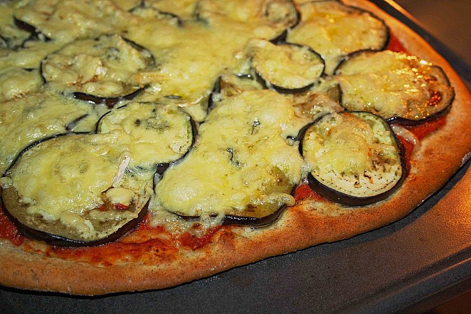 Auberginenpizza