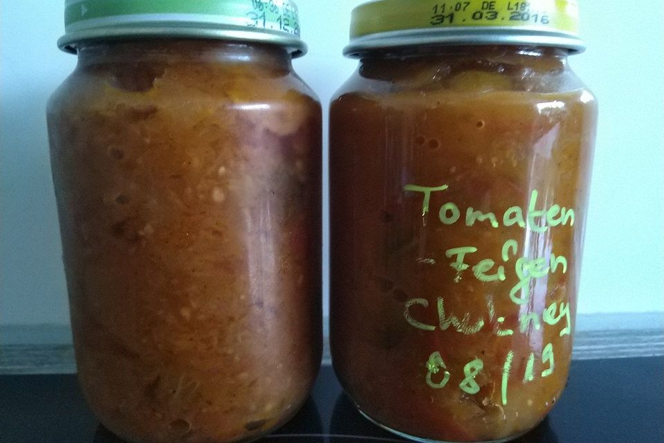 Einfaches Tomaten-Feigen-Chutney