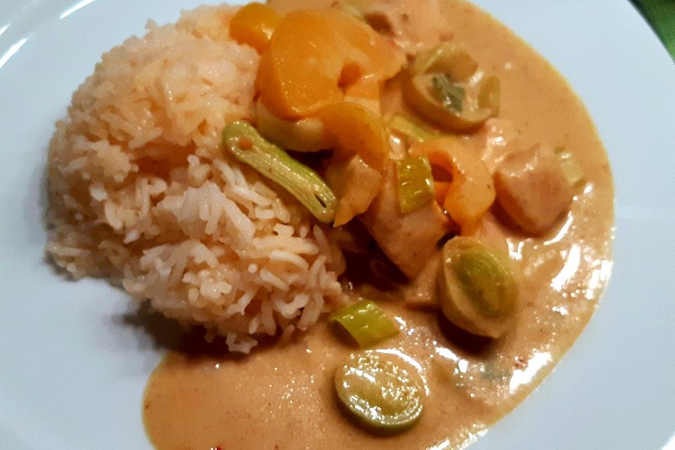 Pfirsichcurry