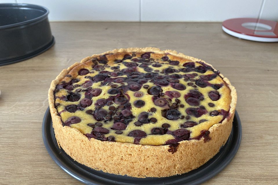 Glutenfreier Blaubeer-Schmand-Kuchen