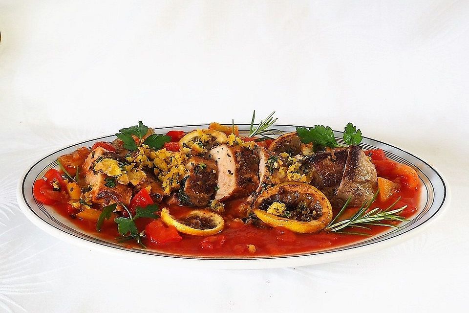 Kräuterfilet mit Ratatouille