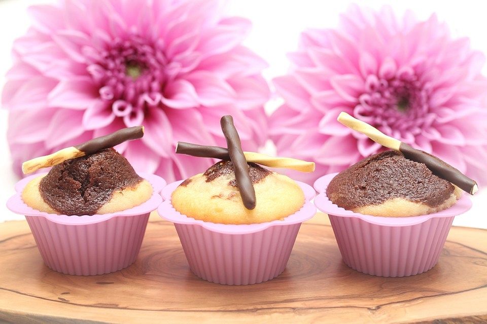 Schwarz-Weiß-Muffins