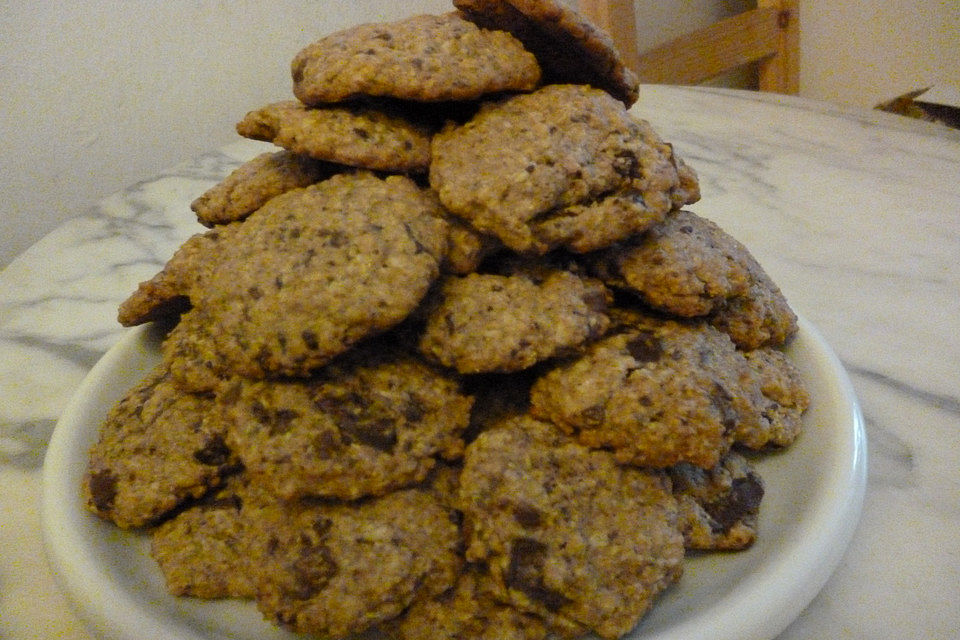 Schokoladen-Hafercookies