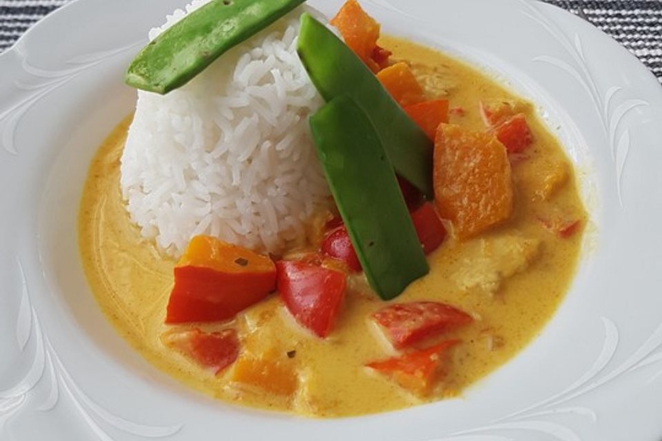 Puten-Curry mit Hokkaidokürbis