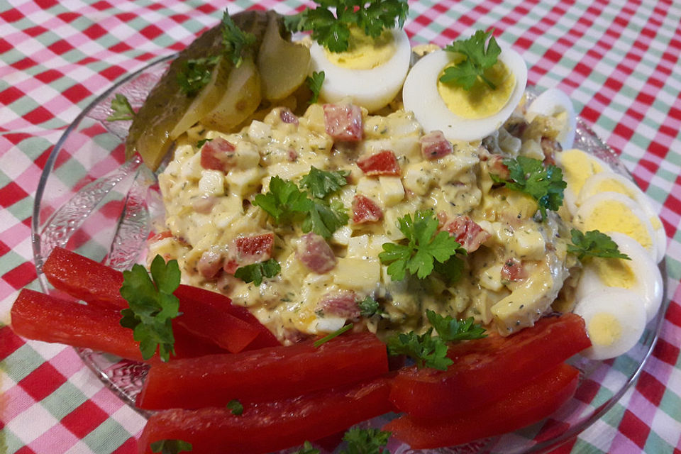 Eiersalat mit Paprika