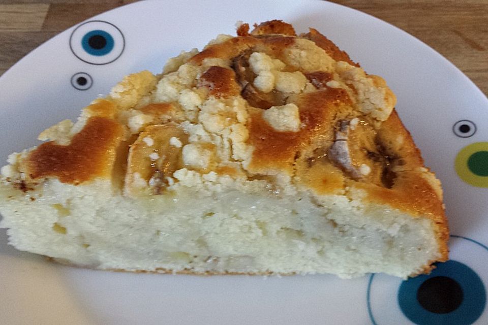 Bananen - Streusel - Kuchen (brasilianisch)