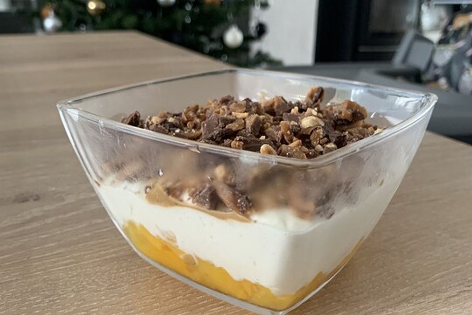 Pfirsich-Toffifee-Dessert