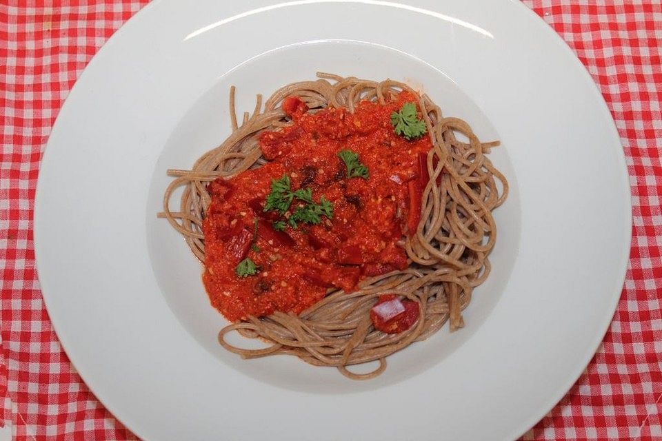 Vegane Paprika-Spaghetti