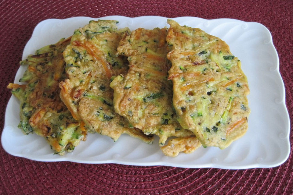 Zucchini-Karottenpuffer