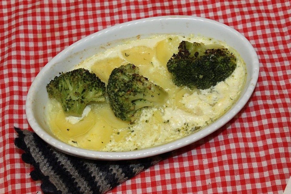 Kartoffel-Brokkoli-Gratin