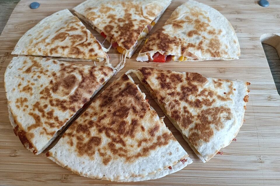 Quesadillas mit Hähnchen